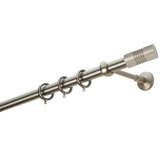 Κουρτινόβεργα Zogometal Easy Line E0435 Νίκελ Ματ