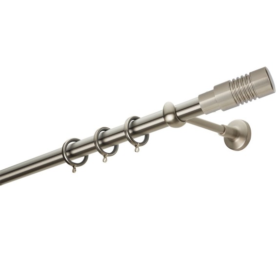 Κουρτινόβεργα Zogometal Easy Line E0436 Νίκελ Ματ