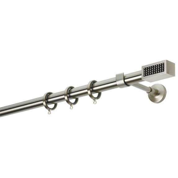 Κουρτινόβεργα Zogometal Easy Line E4138 Νίκελ Ματ Με Άκρα...