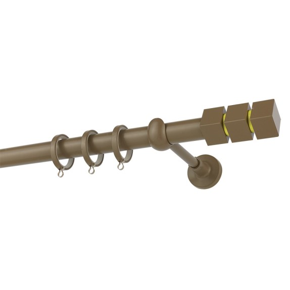 Κουρτινόβεργα Zogometal Color More Mat CP0473 Καφέ Ελιάς...