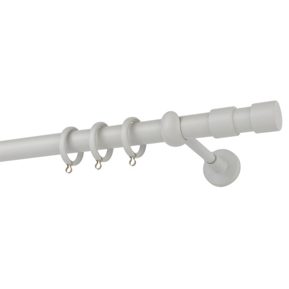 Κουρτινόβεργα Zogometal Color More Mat CP4142 Λευκό Πάγου