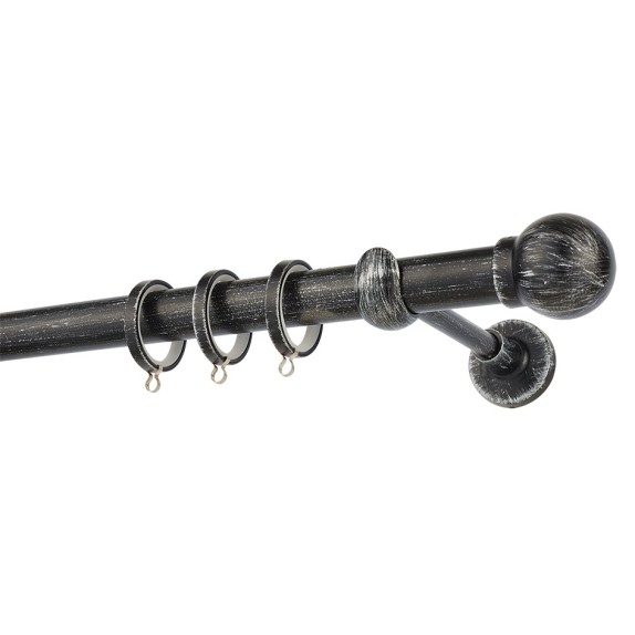 Κουρτινόβεργα Zogometal Rustique Collection R0058 Μαύρο...