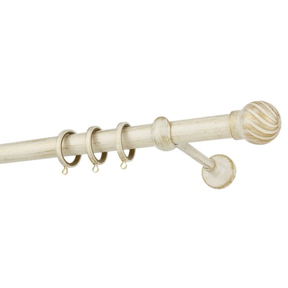  Κουρτινόβεργα Zogometal Rustique Collection R0427 Κρεμ...