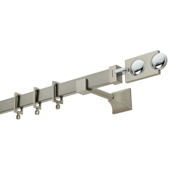  Κουρτινόβεργα Zogometal Flat Collection FC4514 Νίκελ...