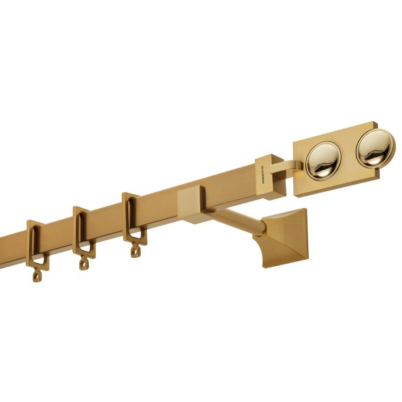 Κουρτινόβεργα Zogometal Flat Collection FC4514 Όρο Ματ/Όρο