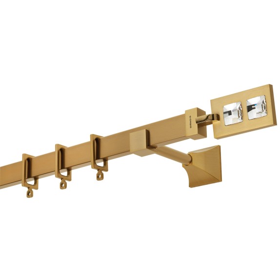 Κουρτινόβεργα Zogometal Flat Collection Με Κρύσταλλα...