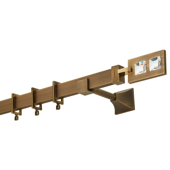 Κουρτινόβεργα Zogometal Flat Collection Με Κρύσταλλα...