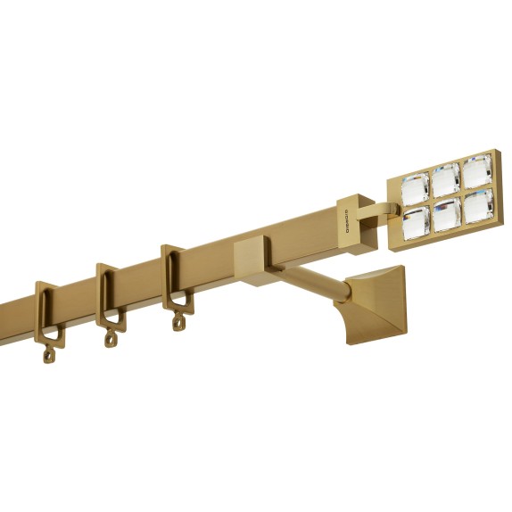 Κουρτινόβεργα Zogometal Flat Collection Με Κρύσταλλα...