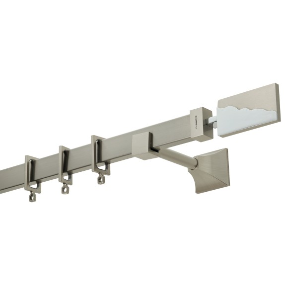  Κουρτινόβεργα Zogometal Flat Collection FC4522 Νίκελ...