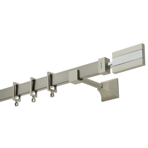  Κουρτινόβεργα Zogometal Flat Collection FC4572 Νίκελ...