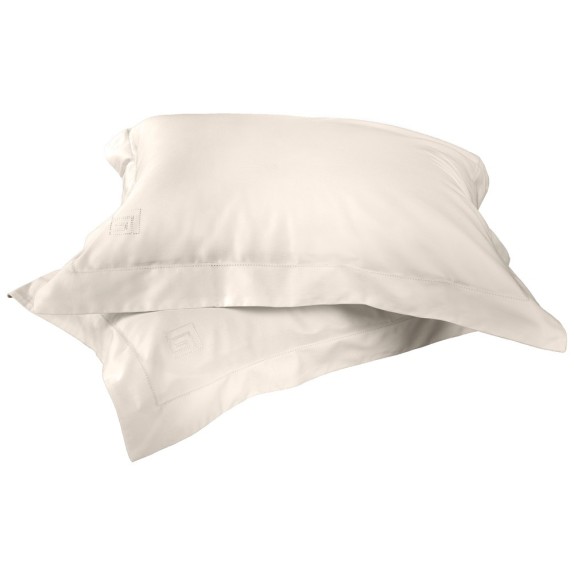 Σετ Μαξιλαροθήκες Oxford Με Αζούρ Guy Laroche Silky Ivory...