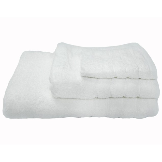 Σετ Πετσέτες 3 Τεμαχίων Anesis Cotton Pennie Λευκό