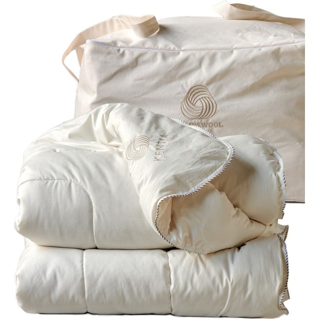 Πάπλωμα Μάλλινο Μονό Kentia Lambswool 160x240