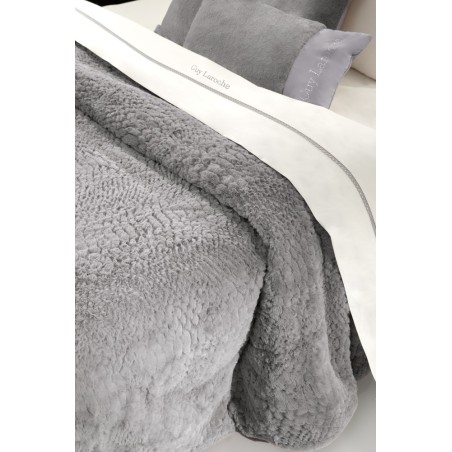 Κουβέρτα Γούνινη Υπέρδιπλη Guy Laroche Crusty Silver 220x240