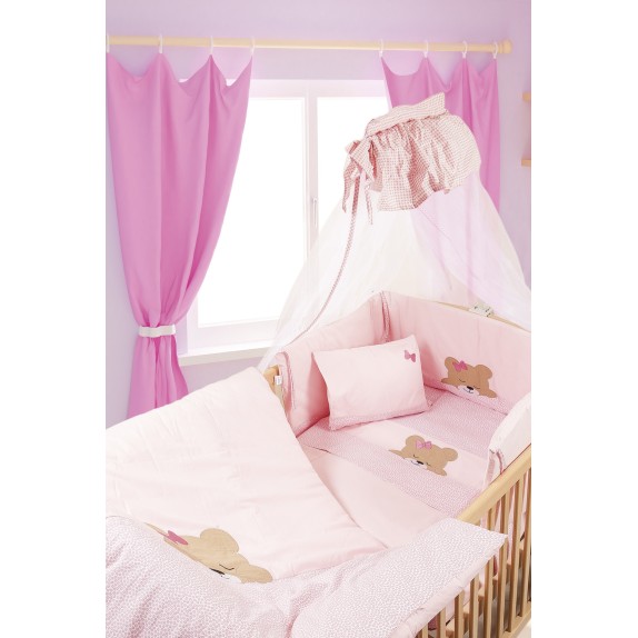 Κουνουπιέρα Κούνιας Dimcol Sleeping Bears Cub 14 Ροζ 160x490