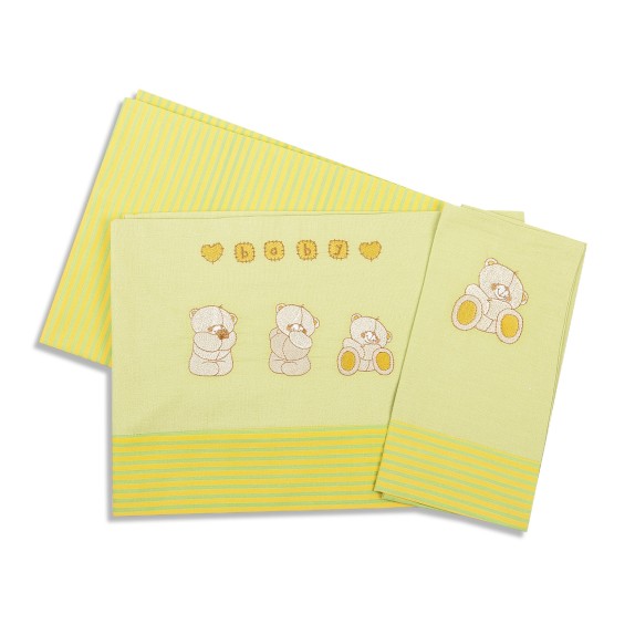 Σετ Σεντόνια Κούνιας Dimcol Αρκουδάκια 110...