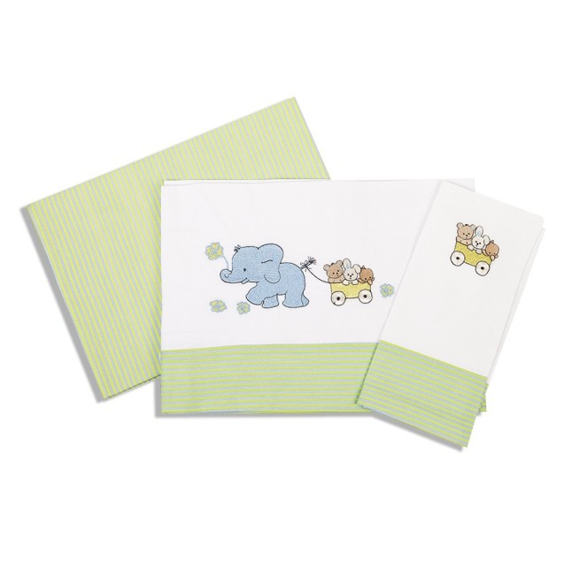 Σετ Σεντόνια Κούνιας Dimcol Ελεφαντάκια 111...