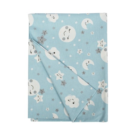 Σεντόνι Λίκνου Dimcol Smile 81 Blue 80x110