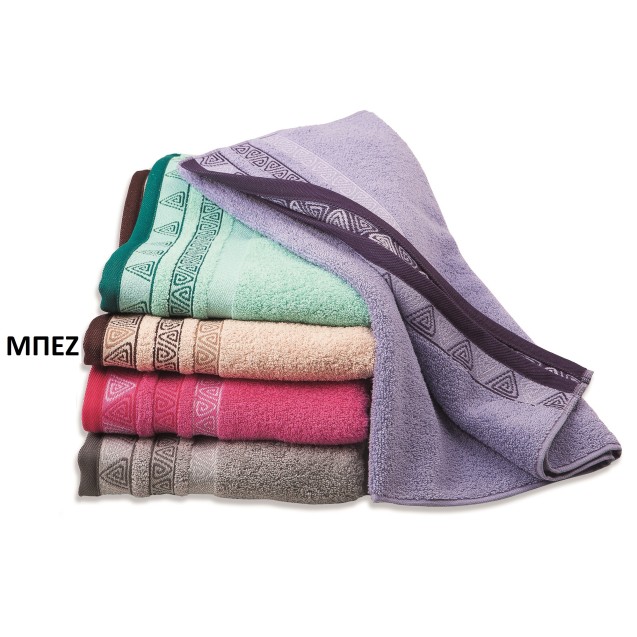 Πετσέτα Προσώπου Dimcol Θάλεια Μπεζ 50x90