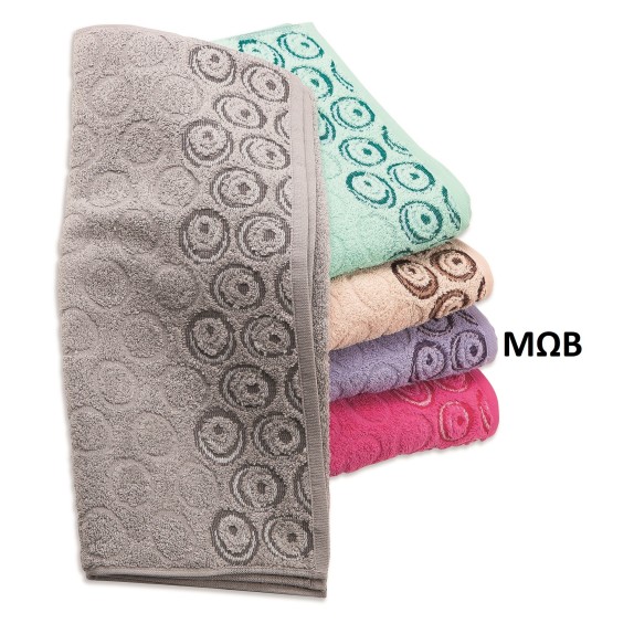 Πετσέτα Σώματος Dimcol Ουρανία Μωβ 70x140