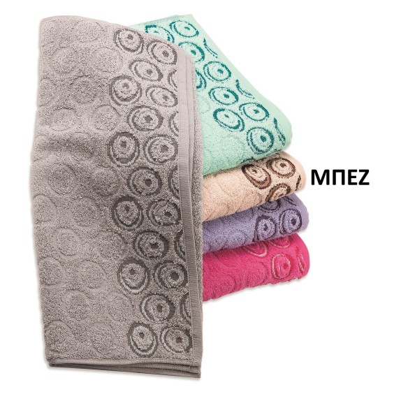 Πετσέτα Σώματος Dimcol Ουρανία Μπεζ 70x140