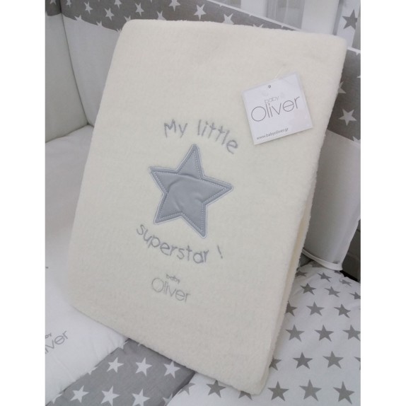 Κουβέρτα Fleece Κούνιας Baby Oliver Design 301 My Little...
