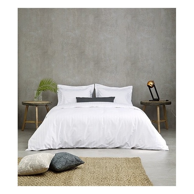 Σεντόνι Ξενοδοχείου Με Σατέν Ρίγα 1cm Anesis 60% Βαμβάκι 40% Πολυέστερ CVC 230 TC 165x280