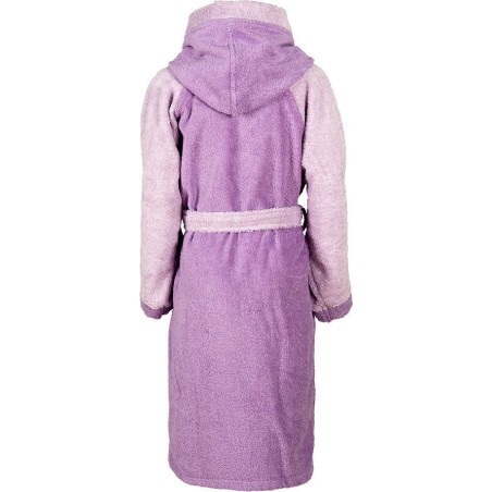 Παιδικό Μπουρνούζι Με Κουκούλα Dimcol Happy Smile Μωβ