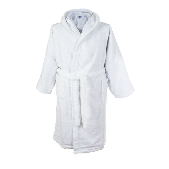 Παιδικό Μπουρνούζι Κολυμβητηρίου Με Κουκούλα Dimcol Λευκό