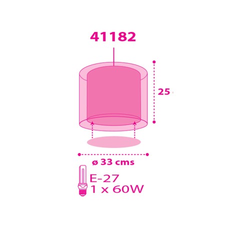 Παιδικό Φωτιστικό Οροφής Μονόφωτο Ango Cuore 41182