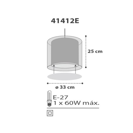 Παιδικό Φωτιστικό Οροφής Μονόφωτο Ango Clouds Gray 41412 E
