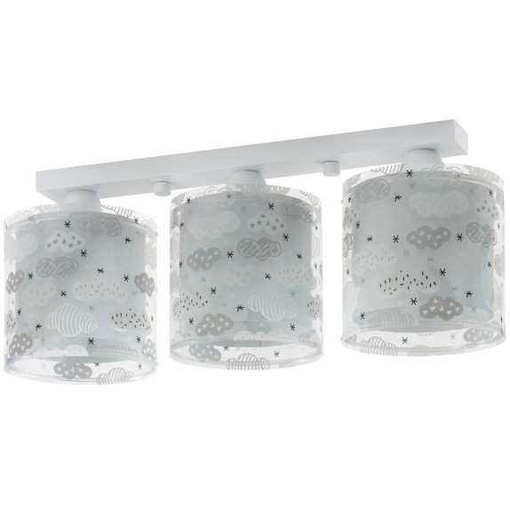 Παιδικό Φωτιστικό Οροφής Τρίφωτο Ango Clouds Gray 41413 E