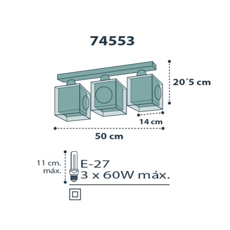 Παιδικό Φωτιστικό Οροφής Τρίφωτο Ango The Pirates 74553