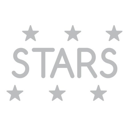 Παιδική Απλίκα Τοίχου Ango Stars Gray 81218 E