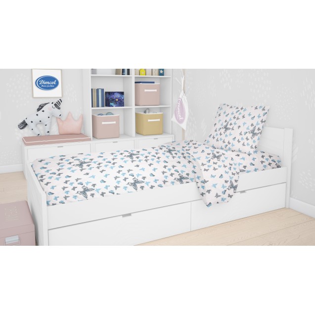 Μαξιλαροθήκη Dimcol Butterfly 56 Sky blue 50x70