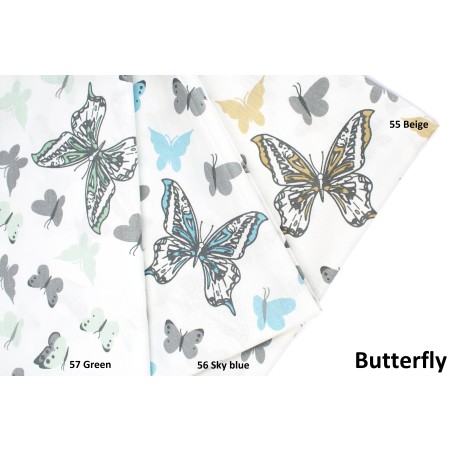 Μαξιλαροθήκη Dimcol Butterfly 56 Sky blue 50x70