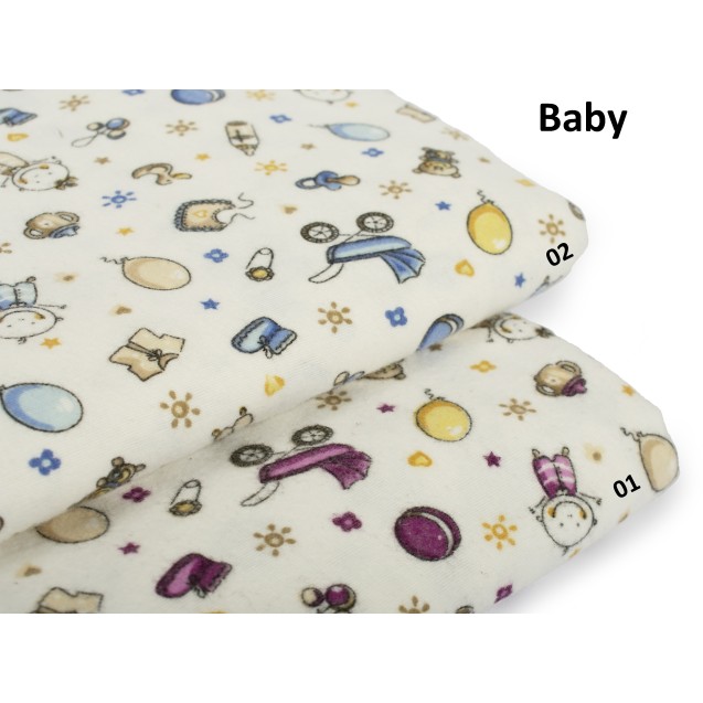 Μαξιλαροθήκη Φανελένια Dimcol Baby 01 50x70