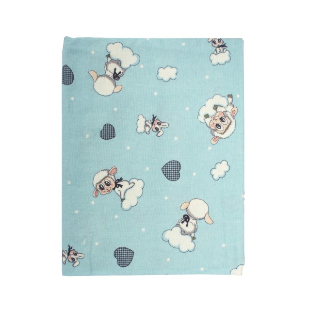 Μαξιλαροθήκη Φανελένια Dimcol Προβατάκι 06 Sky...