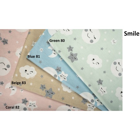 Σετ Σεντόνι Μονό & Μαξιλαροθήκη Dimcol Smile 82 Coral 160x240