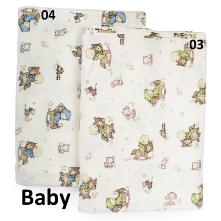 Σετ Σεντόνια Φανελένια Μονά 3 Τεμαχίων Dimcol Baby 04 160x240