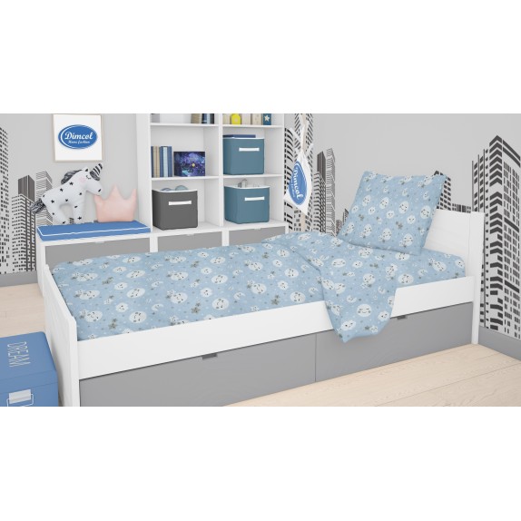 Πάπλωμα Μονό Dimcol Smile 81 Blue 160x240