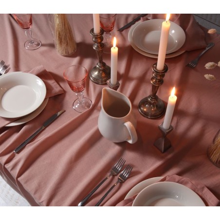 Λινό Τραπεζομάντηλο Nef-Nef Cotton-Linen English Rose 150x250