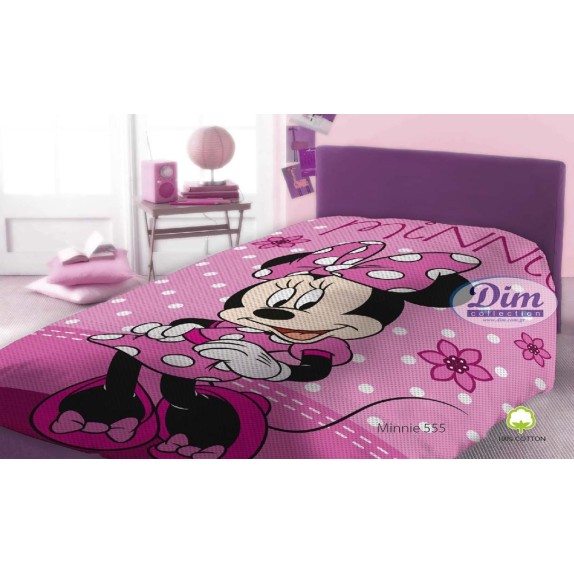 Κουβέρτα Πικέ Μονή Dimcol Disney Minnie 555 Digital Print...