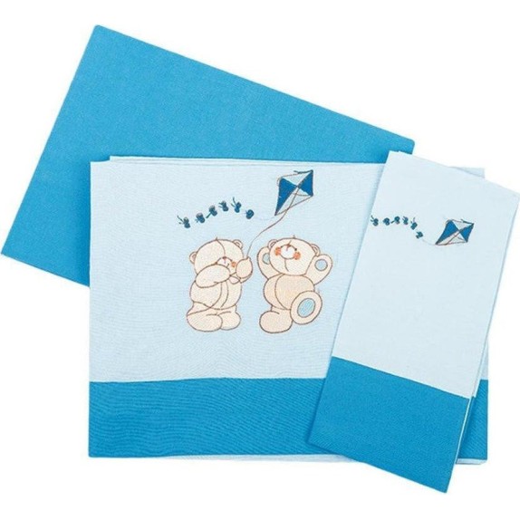 Σετ Σεντόνια Κούνιας 3 Τεμαχίων Dimcol Χαρταετός 90...