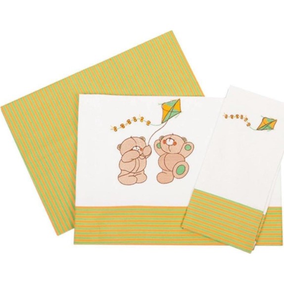 Σετ Σεντόνια Κούνιας 3 Τεμαχίων Dimcol Χαρταετός 91...