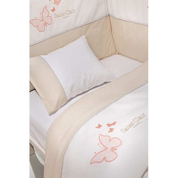 Σετ Σεντόνια Κούνιας 3 Τεμαχίων Saint Clair Contessa 110x170