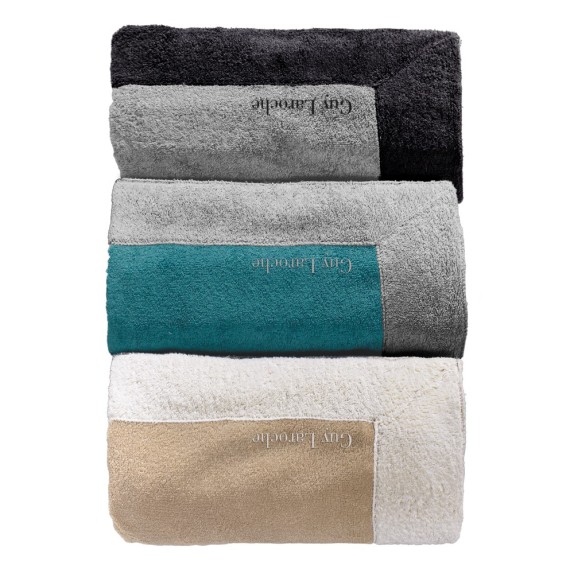 Πετσέτα Θαλάσσης Guy Laroche King Petrol-Silver 85x170