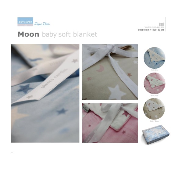 Κουβέρτα Fleece Κούνιας Pierre Cardin Moon 110x140