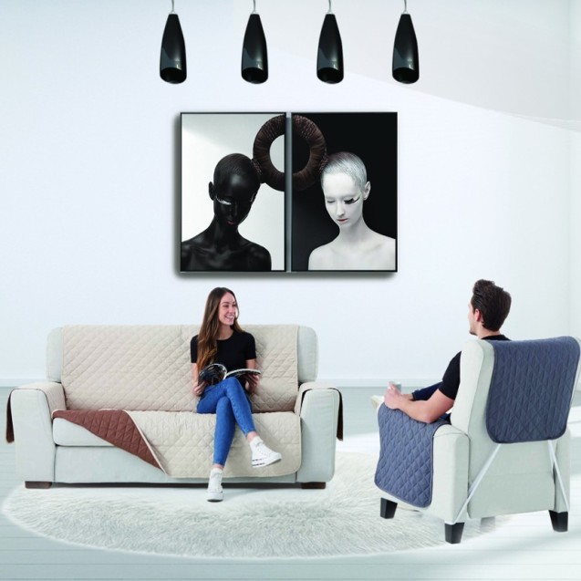 Καπιτονέ Κάλυμμα Πολυθρόνας Sb Home Nikol Beige...