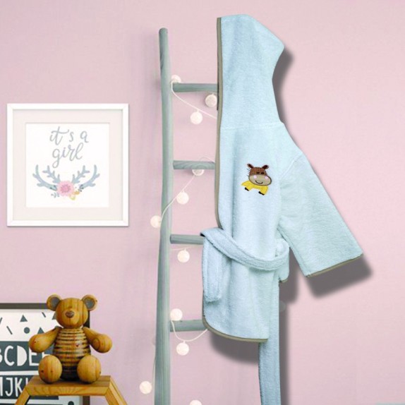 Βρεφικό Μπουρνούζι με Κουκούλα Sb Home Hippo No2